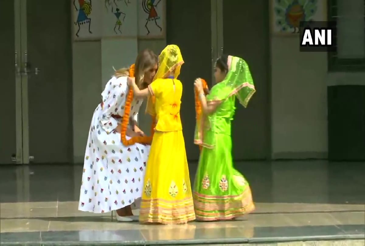 Melania Trump in Arvind Kejriwal Delhi Government School Happiness Class in Moti Bagh school 