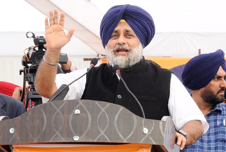 Sukhbir Singh Badal Addressed a rally in Firozpur of Punjab