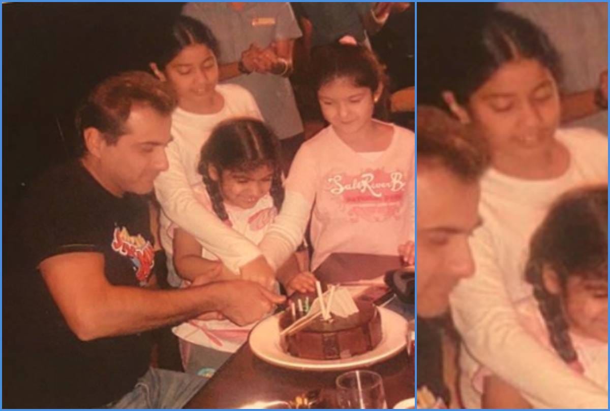 sanjay kapoor share janhvi kapoor and shanaya kapoor childhood picture