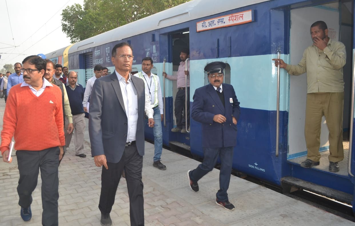 Electric train ran at a speed of 115 km