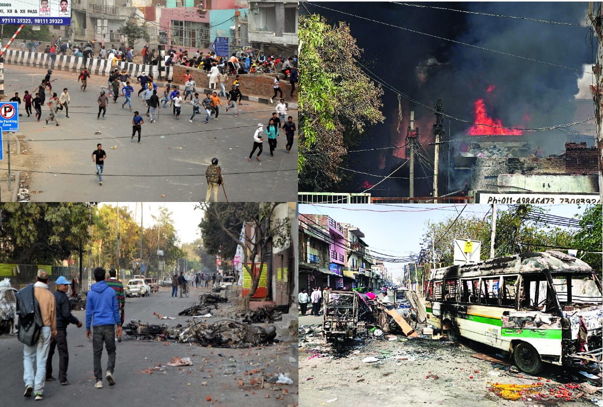 delhi violence caa protest riotous were targeting each other see photos