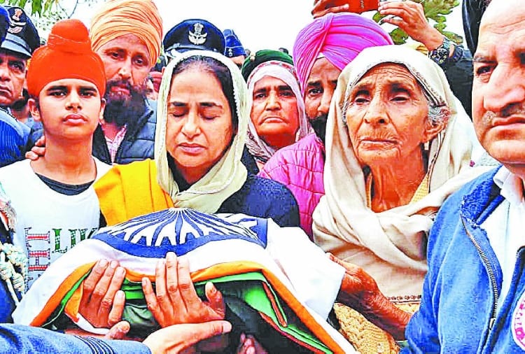 Martyred Group Captain GS Cheema Funeral with military honors