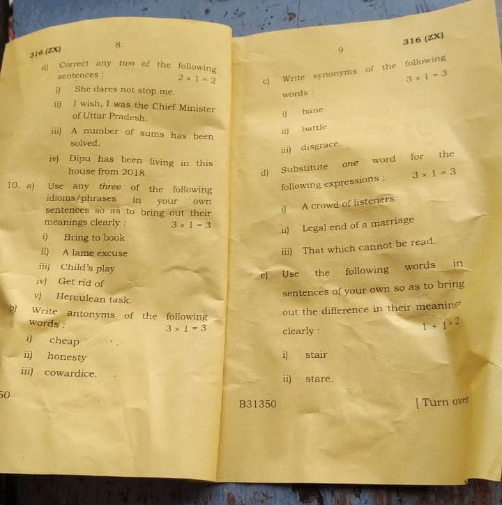 English paper viral on social media