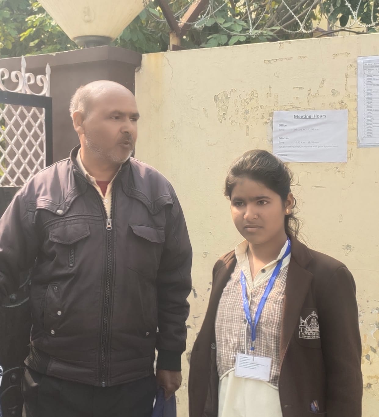 a girl late in cbse exam stoped by teacher
