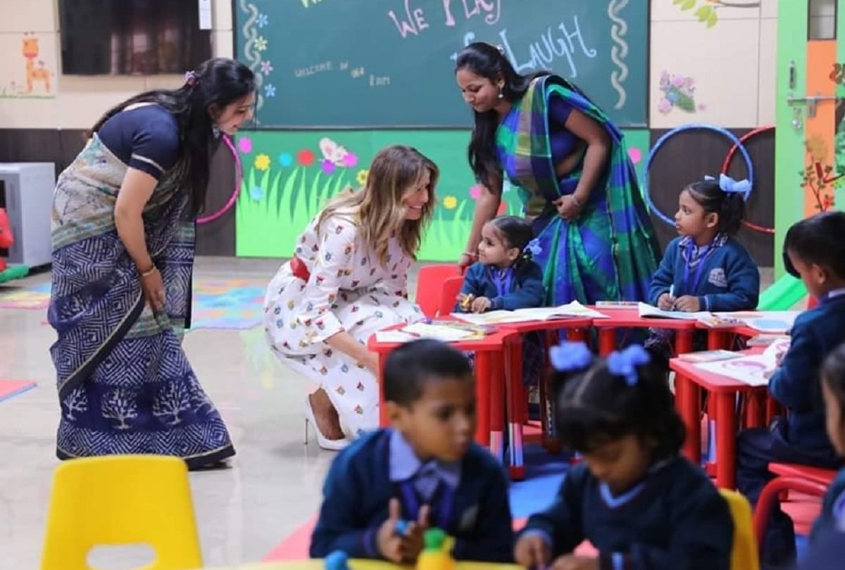 Melania cheered with Taranjeet dance