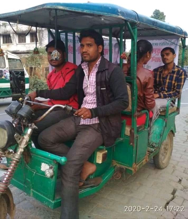 Free e-rickshaws for the movement of candidates in board examination