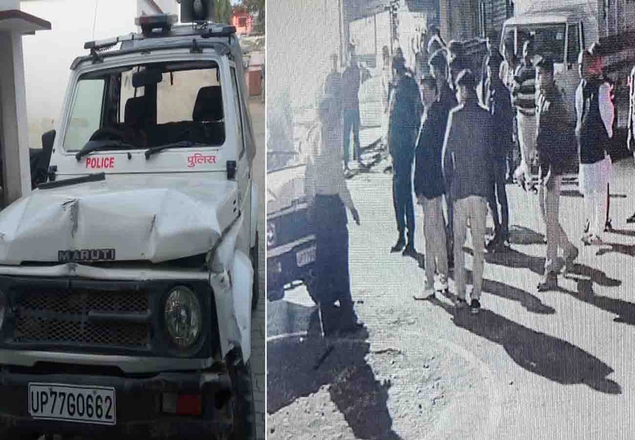 Truck collides with Gypsy of minister's escort, four injured including driver