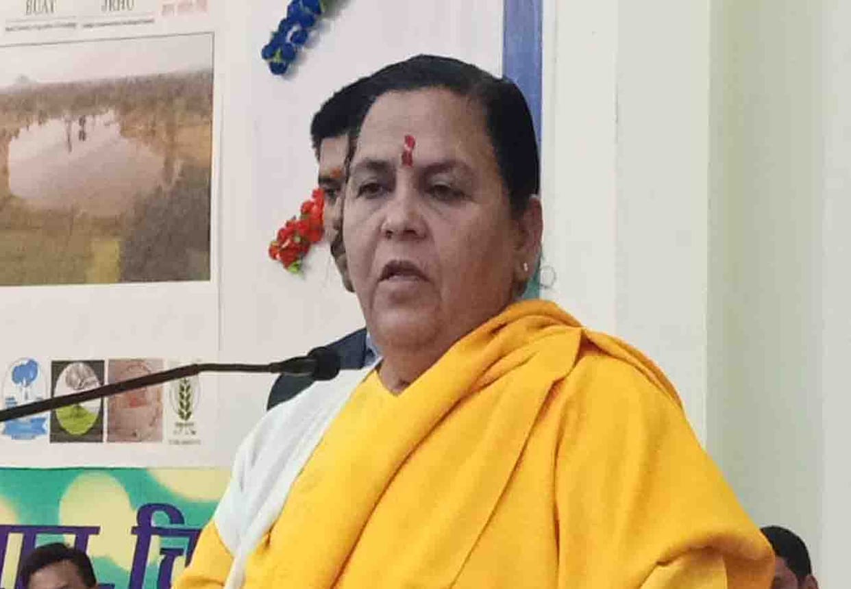 Sadhvi Uma Bharti reached chitrakoot, gave statement on caa