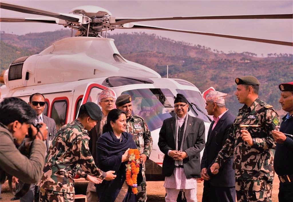 Nepal's President Vidyadevi Bhandari reached Beti
