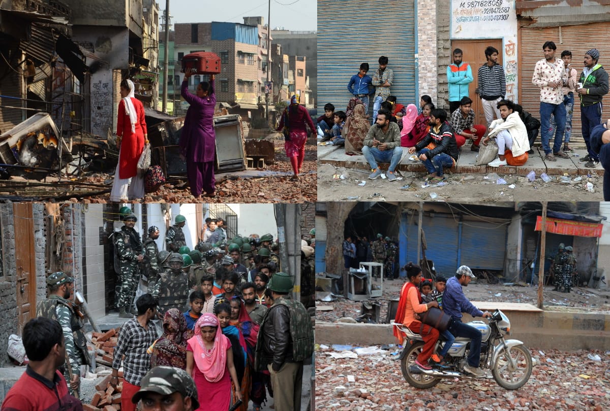 delhi violence affected areas continue to flee by Workers
