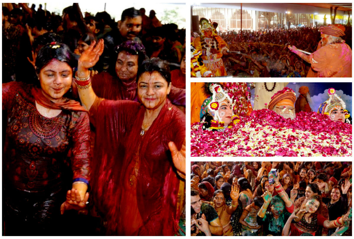 Holi 2020 Celebration In Raman Reti Mandir Vrindavan