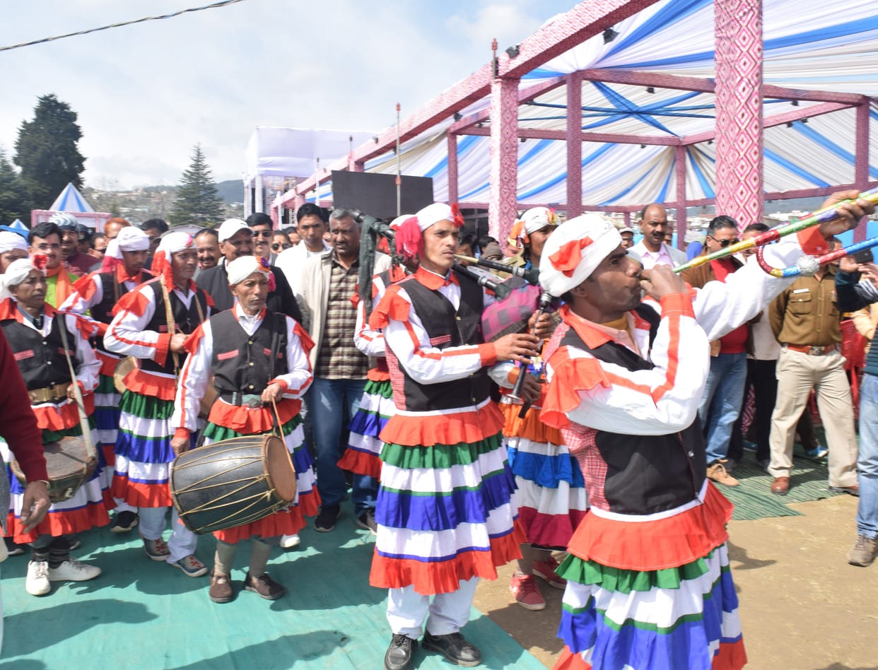 Colorful opening of Champawat festival, scattered colors of folk culturet