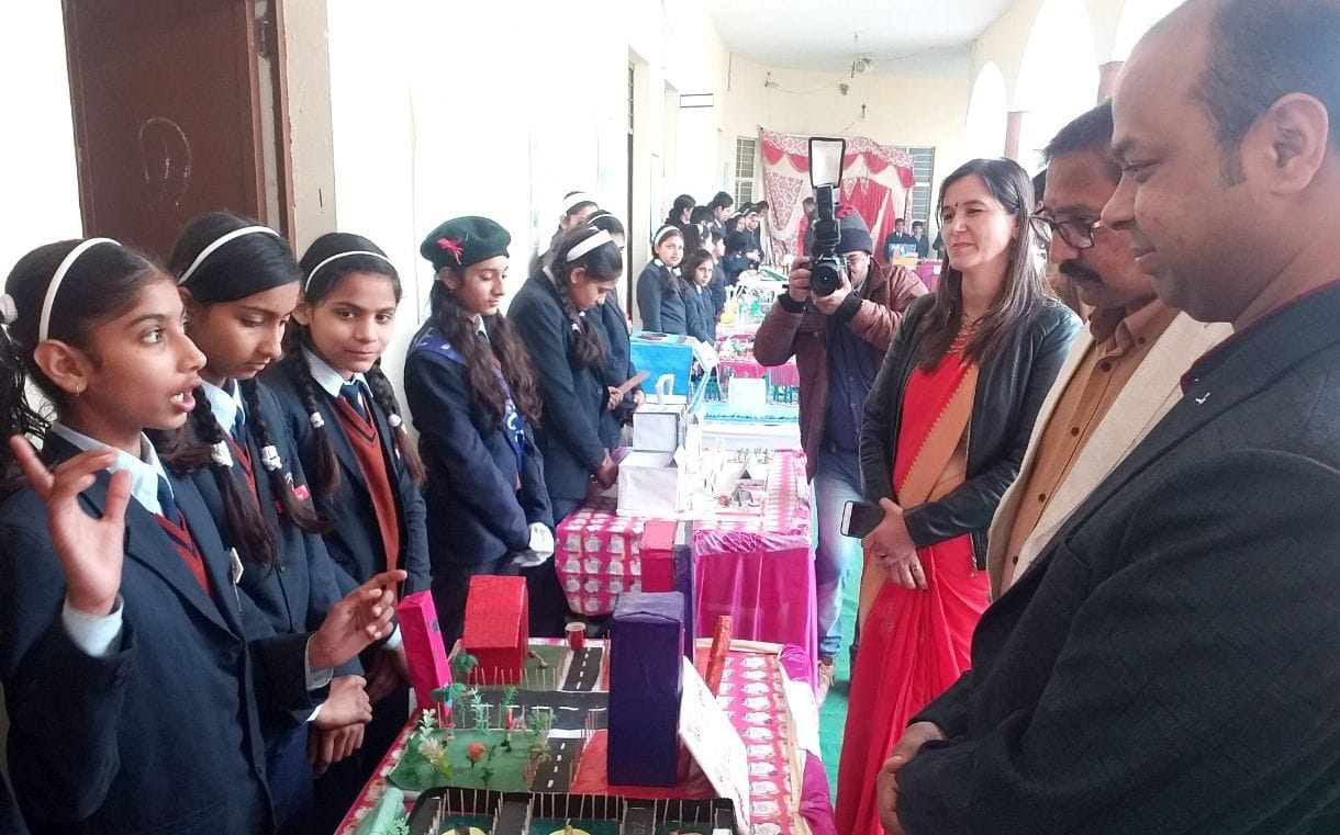 Students showed talent by making models