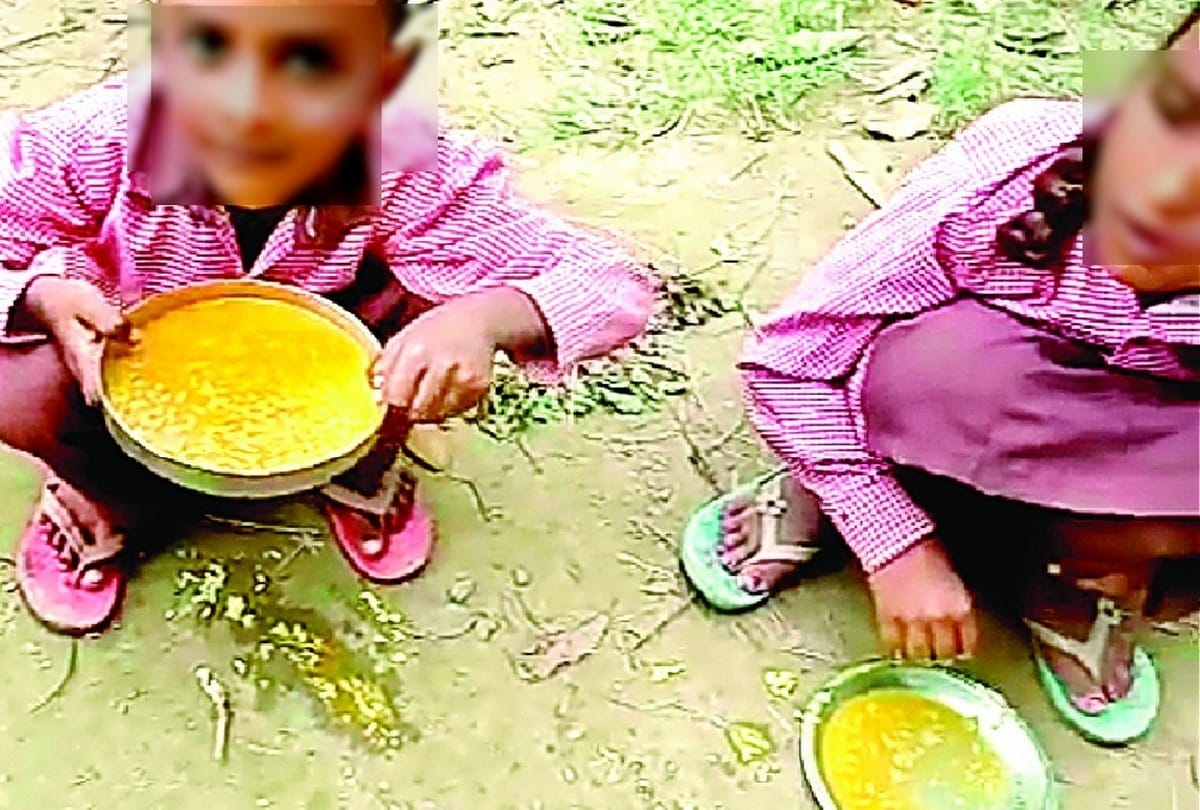 400 mL milk is distributed among 32 children in mirzapur
