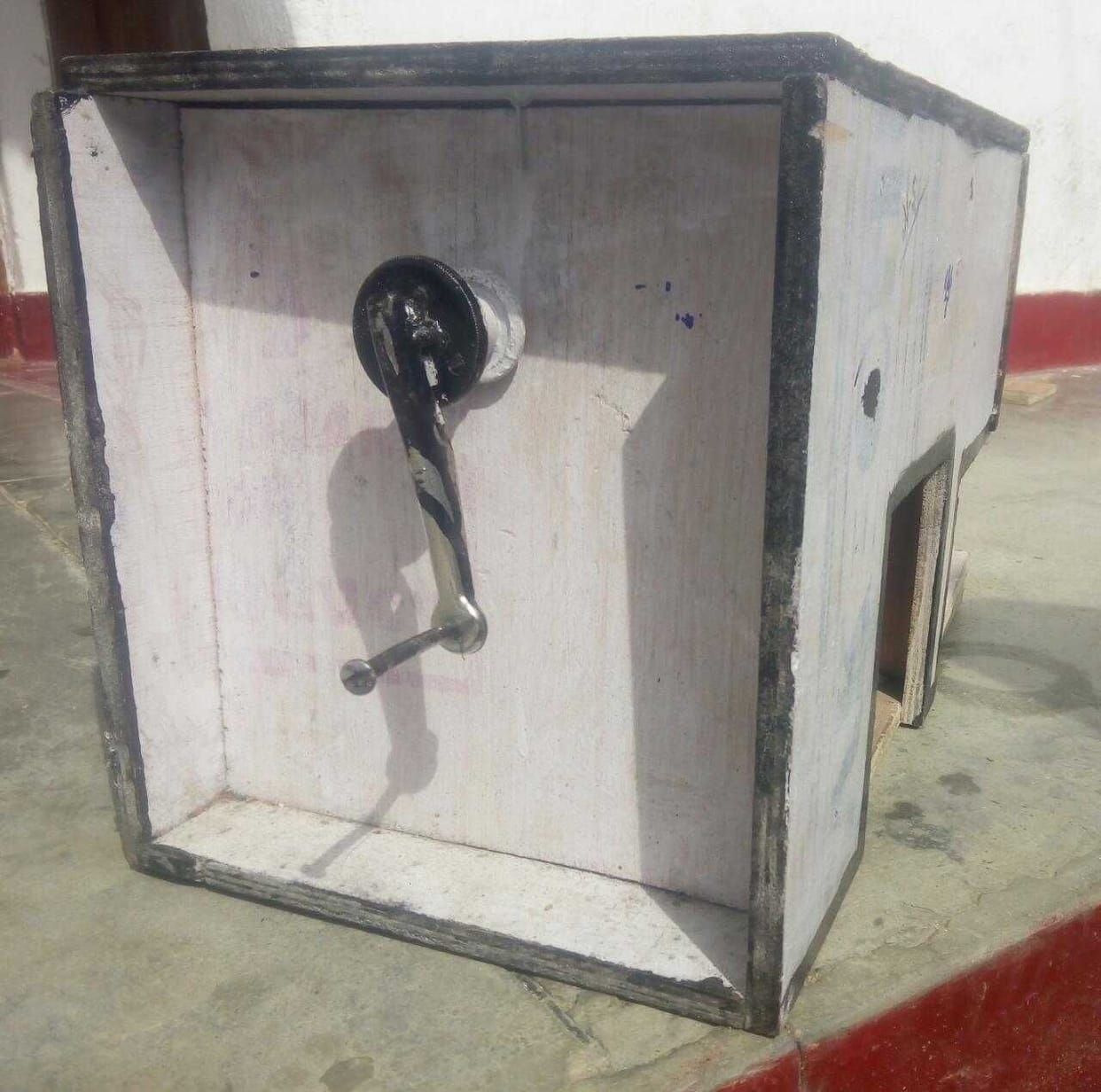 Foreign students playing special models