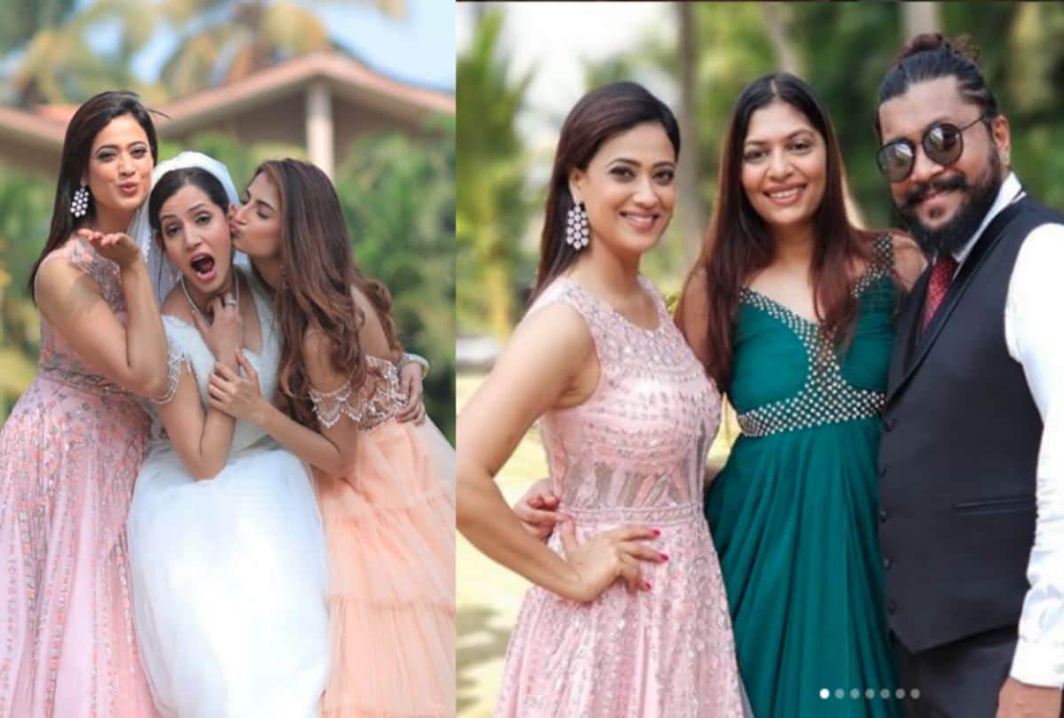 Shweta Tiwari looks ravishing in a red gold ruffle saree worth Rs 38K see pics