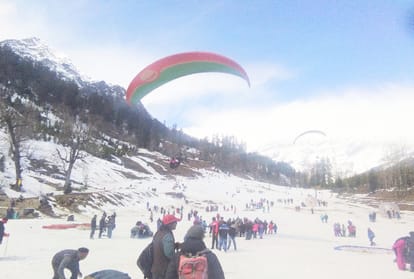 weather: Snowfall in Rohtang, Yellow and Orange alert in 10 districts of Himachal