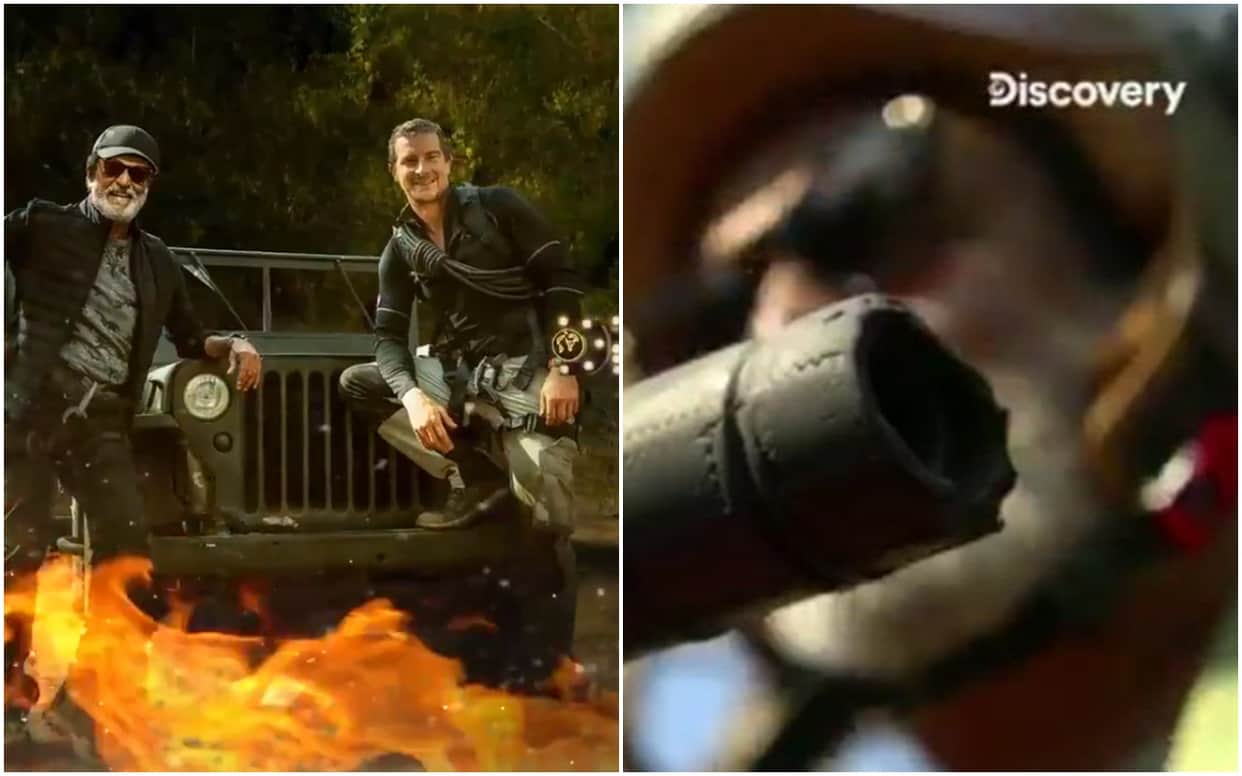 Bear Grylls and Rajinikanth in an action packed adventure See Promo Here Man Vs Wild