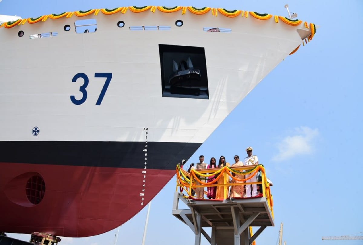 Offshore patrol vessel Yard 45006 VAJRA to enhance coastal security launched