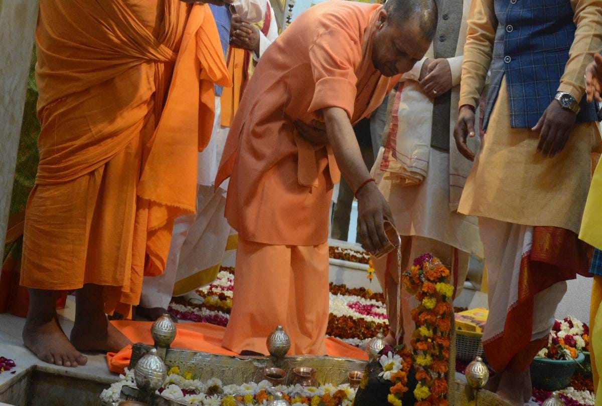 Chief Minister Yogi Adityanath inaugrated Chowk Koneshwar Temple in Lucknow.
