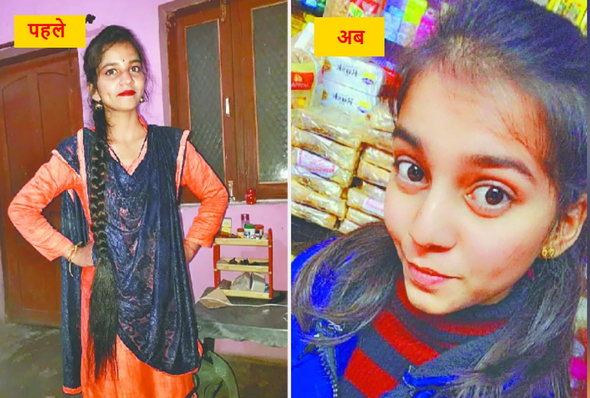 Girl student donate hair for cancer girl in Siddharthnagar