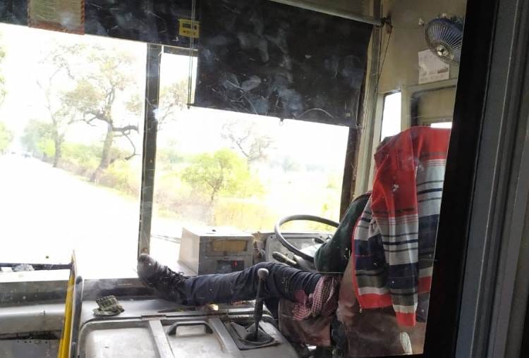 carelessness of driver of janrath bus