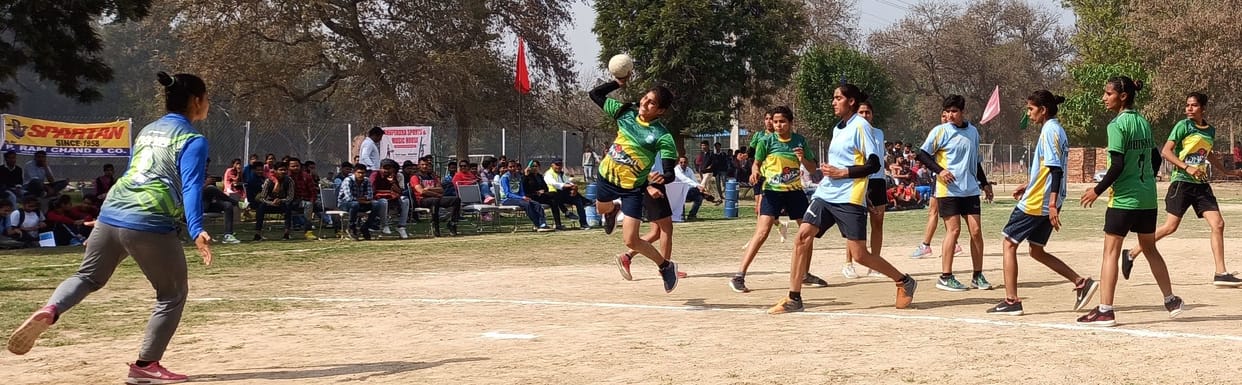 Jat college became champion in state level inter college handball competition