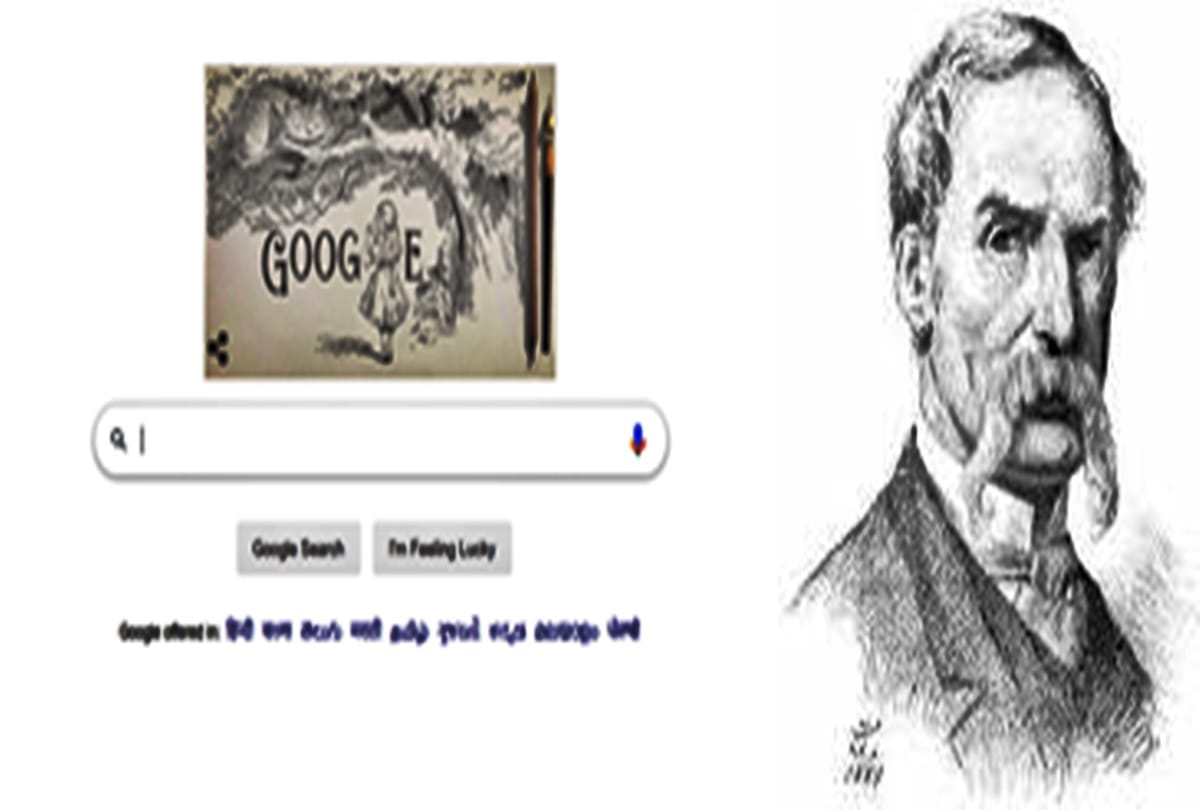 Google doodle celebrates illustrator and satirical artist Sir John Tenniel birth anniversary