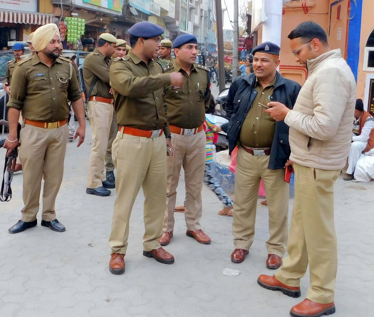 Increased vigil in the district after violence in Delhi