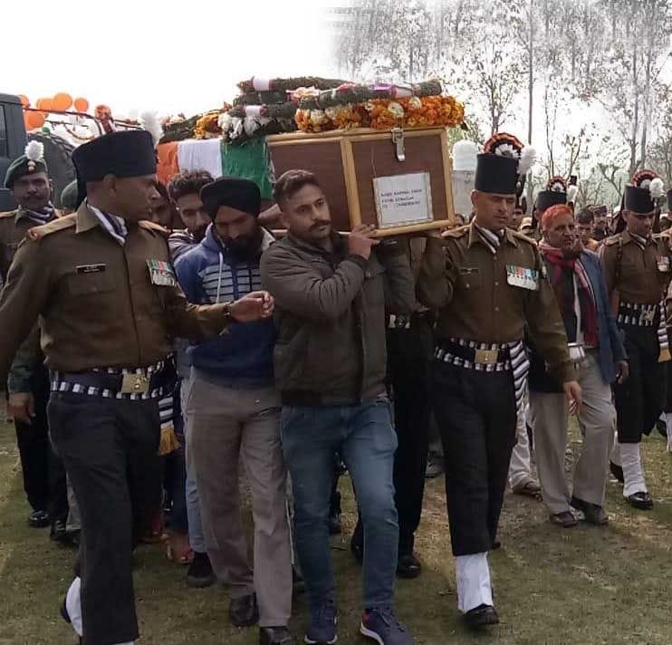 Martyr's funeral performed with military honors