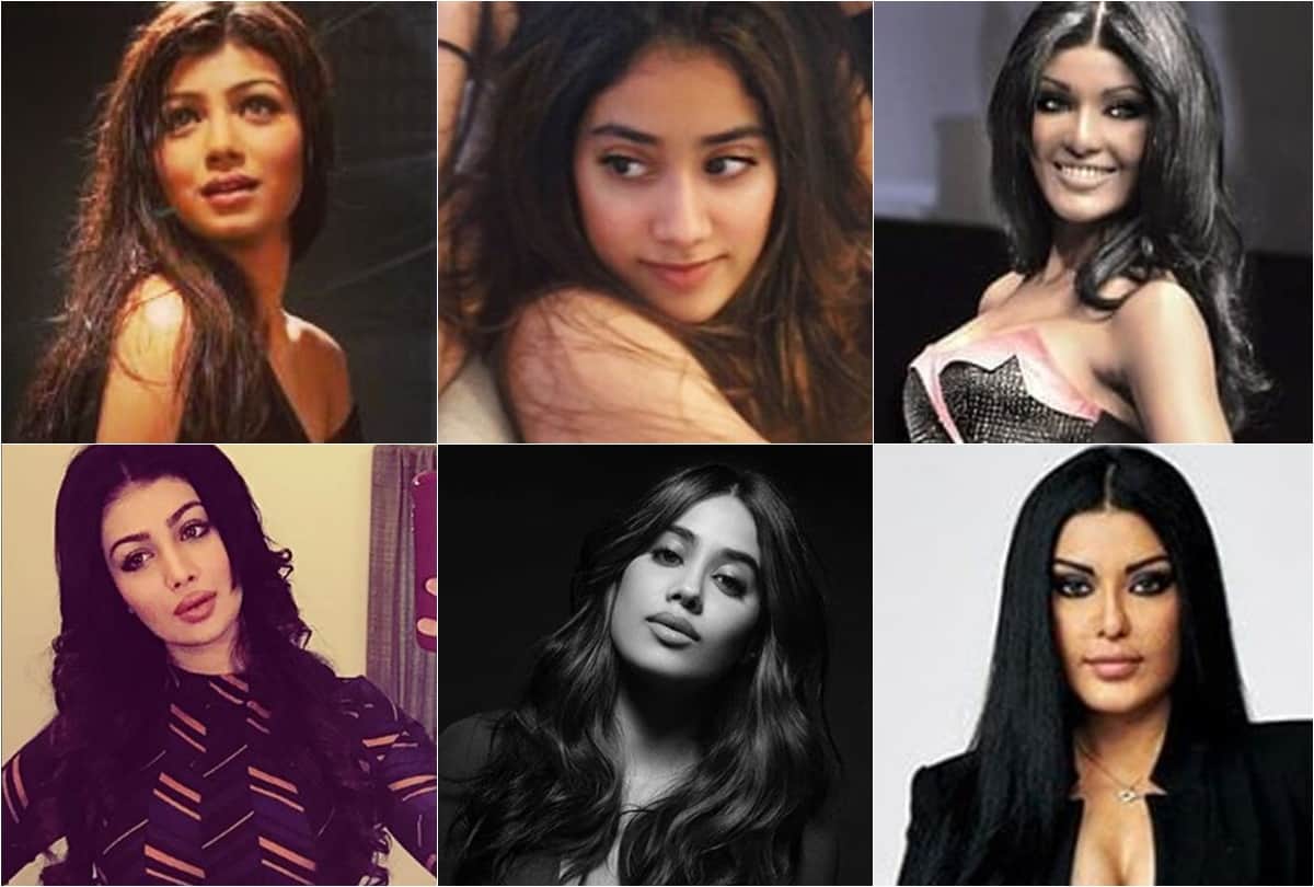 before and after alleged plastic surgery looks of Priyanka Janhvi Shruti Shilpa Vaani Koena Ayesha