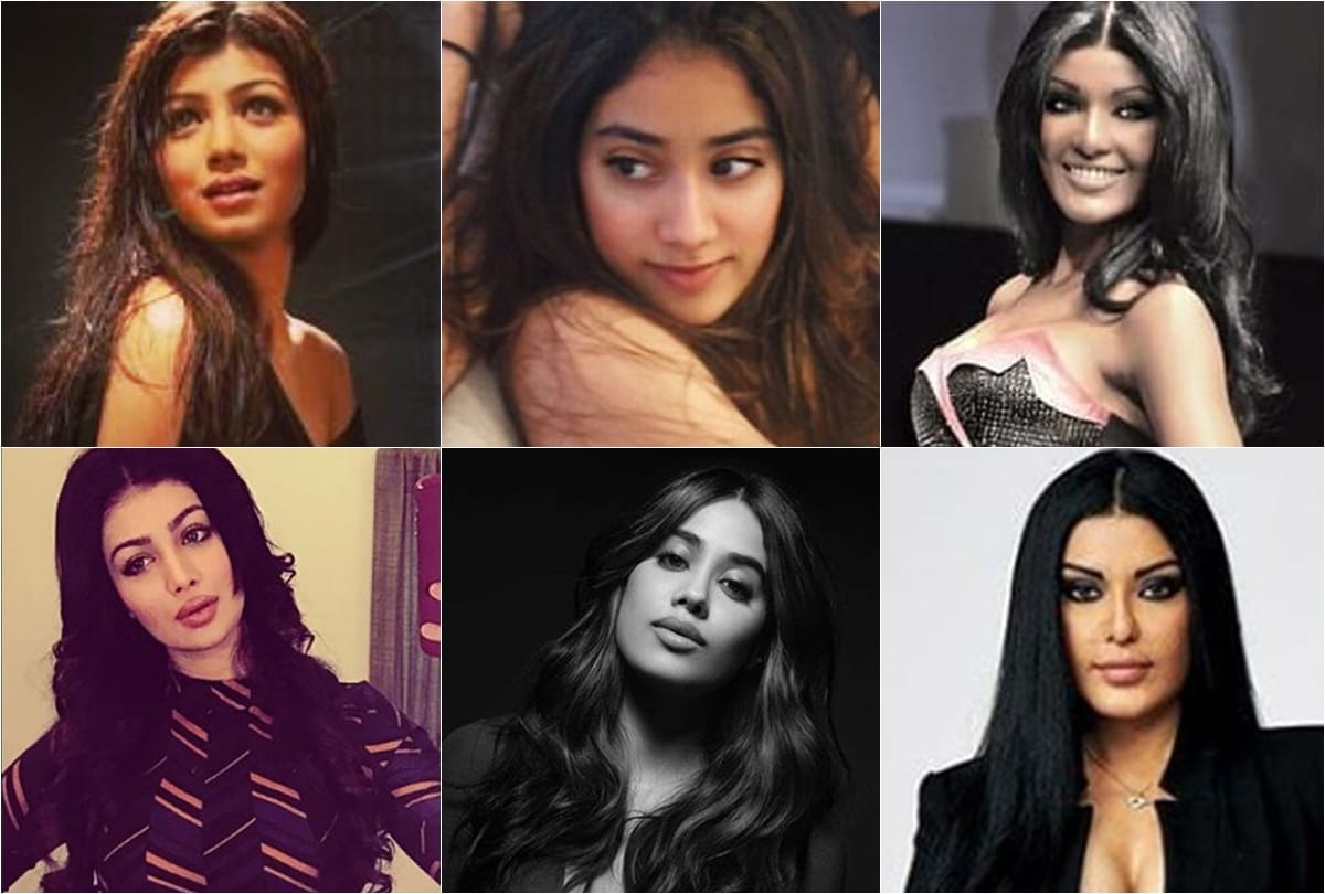 before and after alleged plastic surgery looks of Priyanka Janhvi Shruti Shilpa Vaani Koena Ayesha