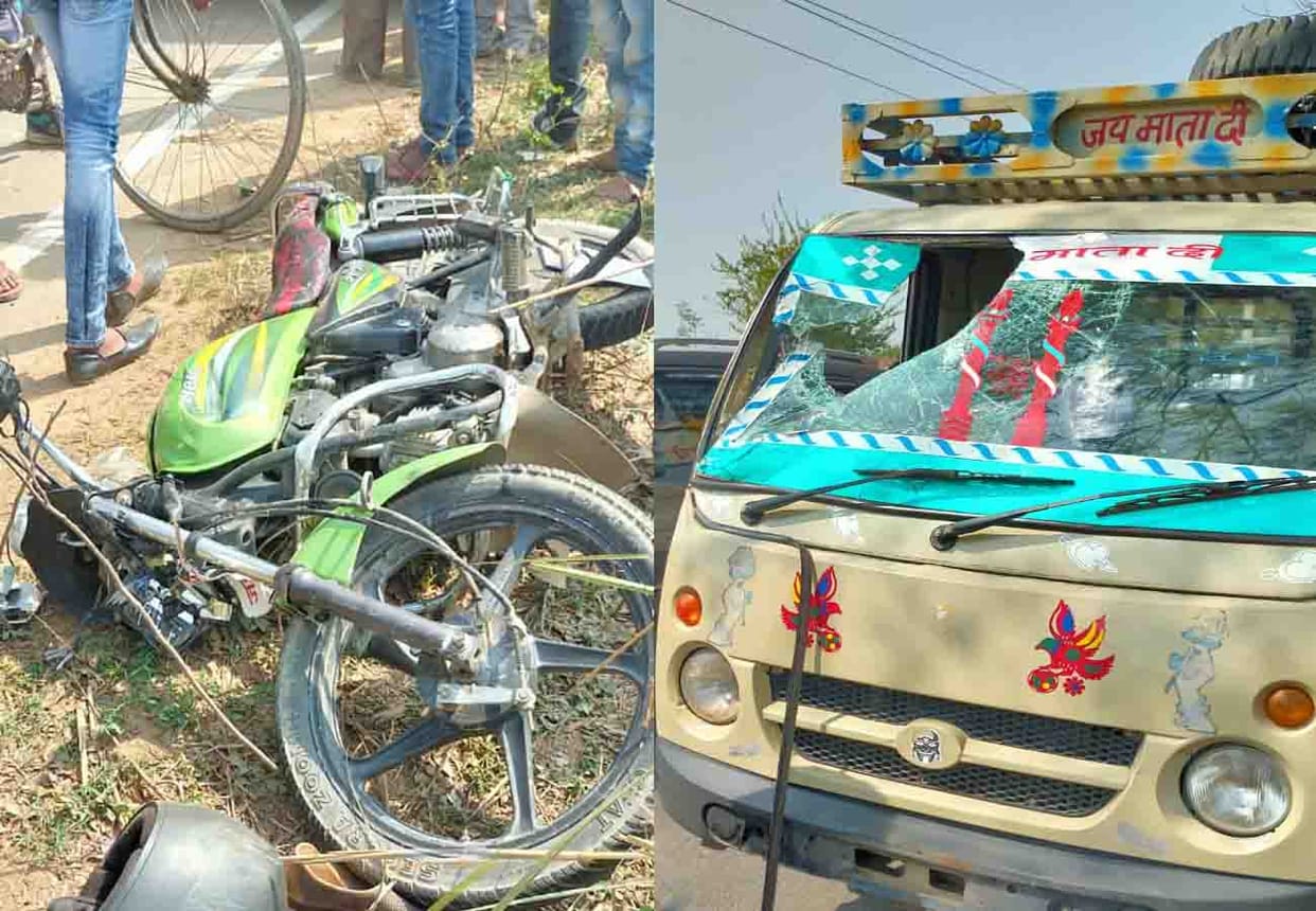 Road accident in farrukhabad, three injured and one died