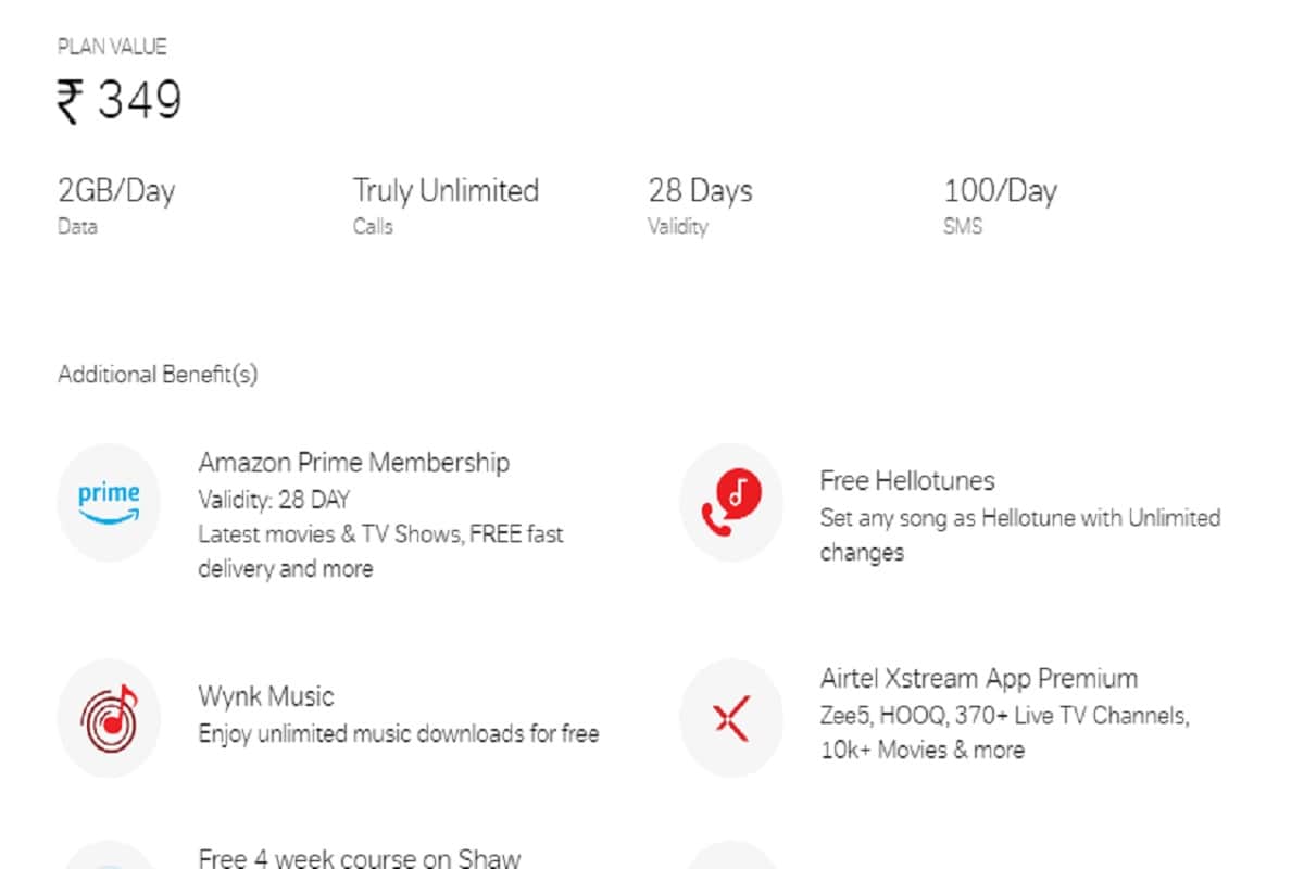 Airtel offers three New prepaid plans with Amazon Prime subscription, life insurance and more