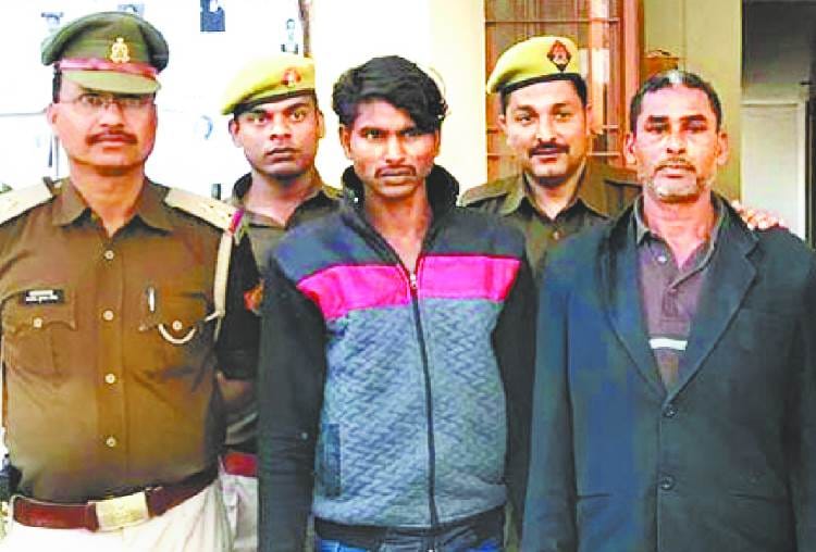 father and son arrested for murder of an old lady in lucknow