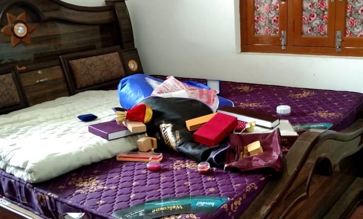 Thieves dumped goods worth millions from a closed house