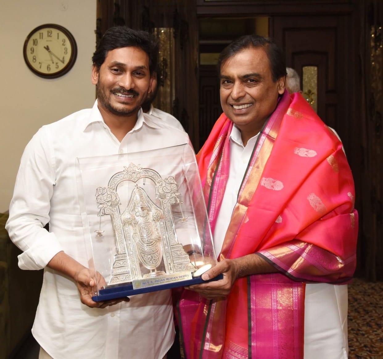Mukesh Ambani meets AP CM Jagan Mohan Reddy