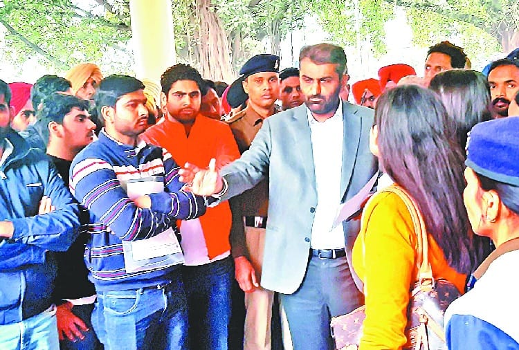 Students took to the streets to protest against the expulsion from PG