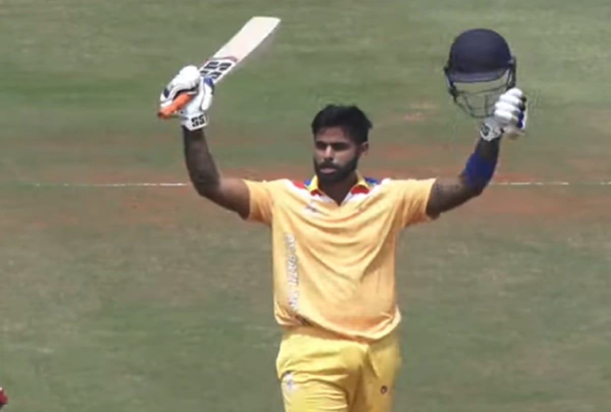Suryakumar yadav smashes second-fastest List-A century by an Indian player, mumbai registered highest score in Vijay Hazare history