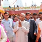 राष्ट्रपति ने बाबा बैद्यनाथ धाम के दर्शन किए।