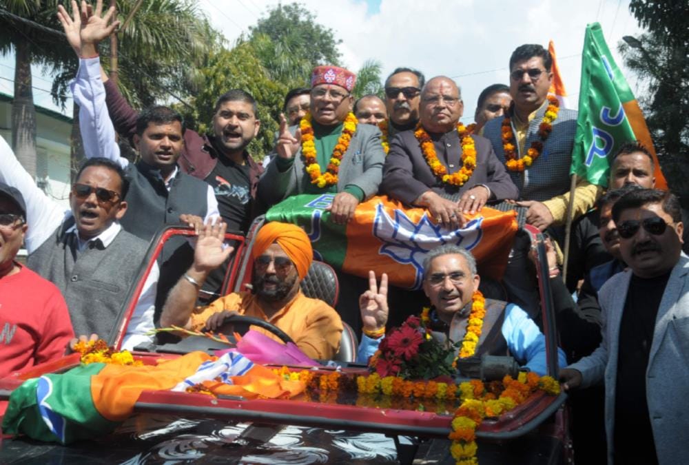 Uttarakhand bjp President bansidhar bhagat  Honour to workers in dehradun