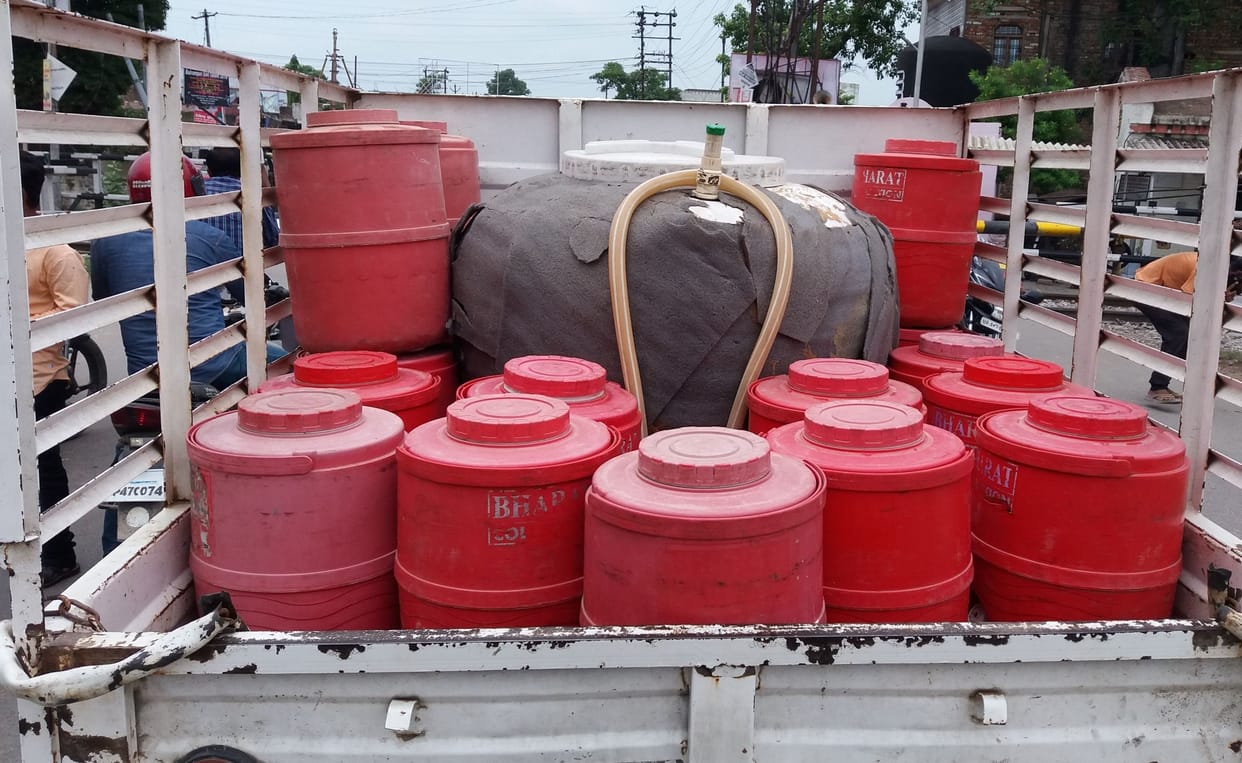 Water level is decreasing due to illegal water trade