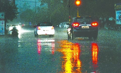 Bad weather conditions, cold steps taking off