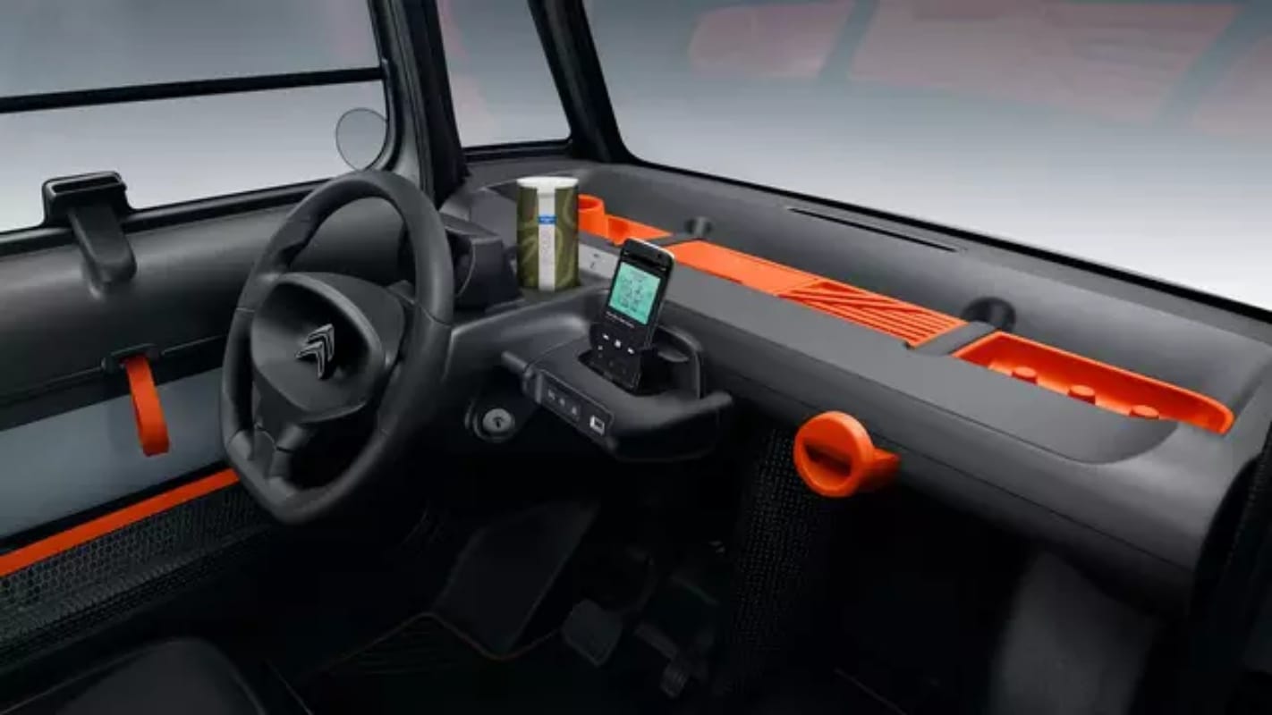 citroen ami electric car most affordable electric car electric vehicle even a 14 year old can drive in France