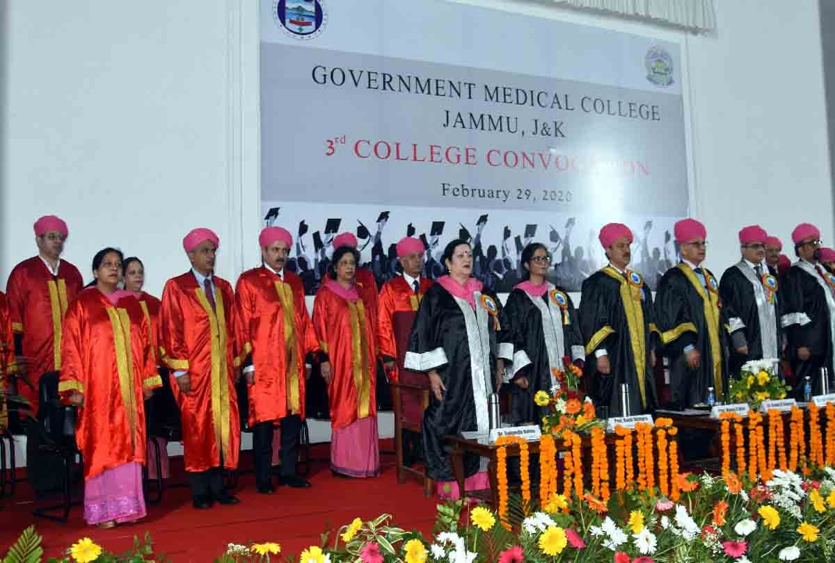Third convocation of Jammu Medical College: Gold medal to six MBBS toppers