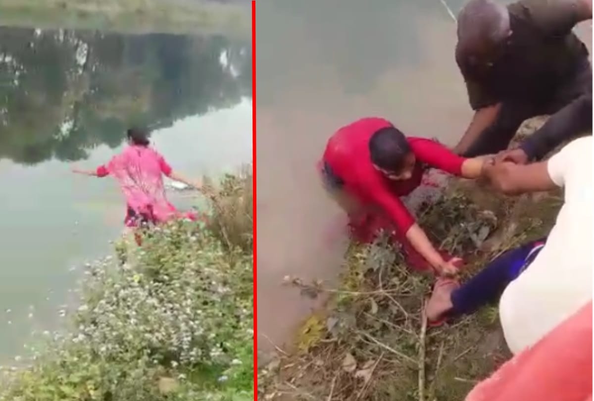 Woman jumped in canal in kushinagar