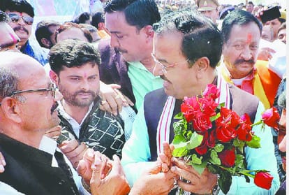 Deputy CM Keshav Prasad Maurya visit in Kushinagar