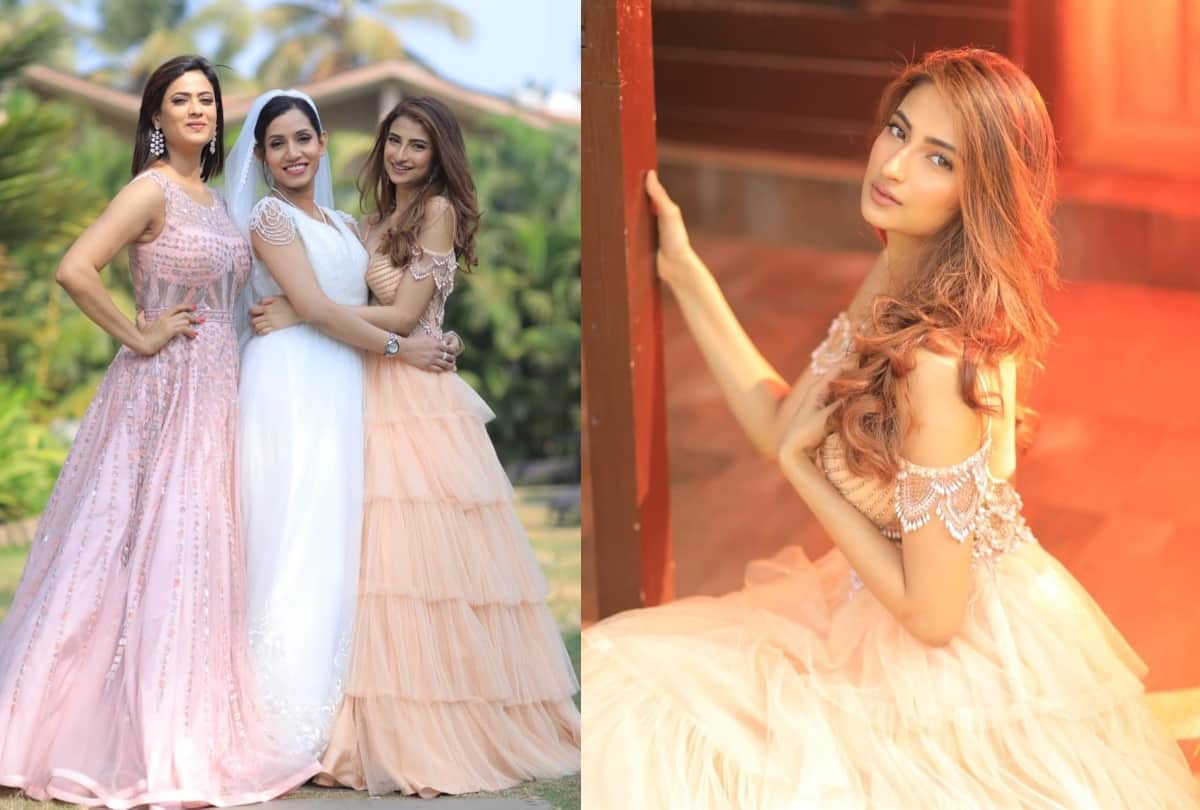 shweta tiwari daughter palak tiwari look glamorous in ice blue outfit