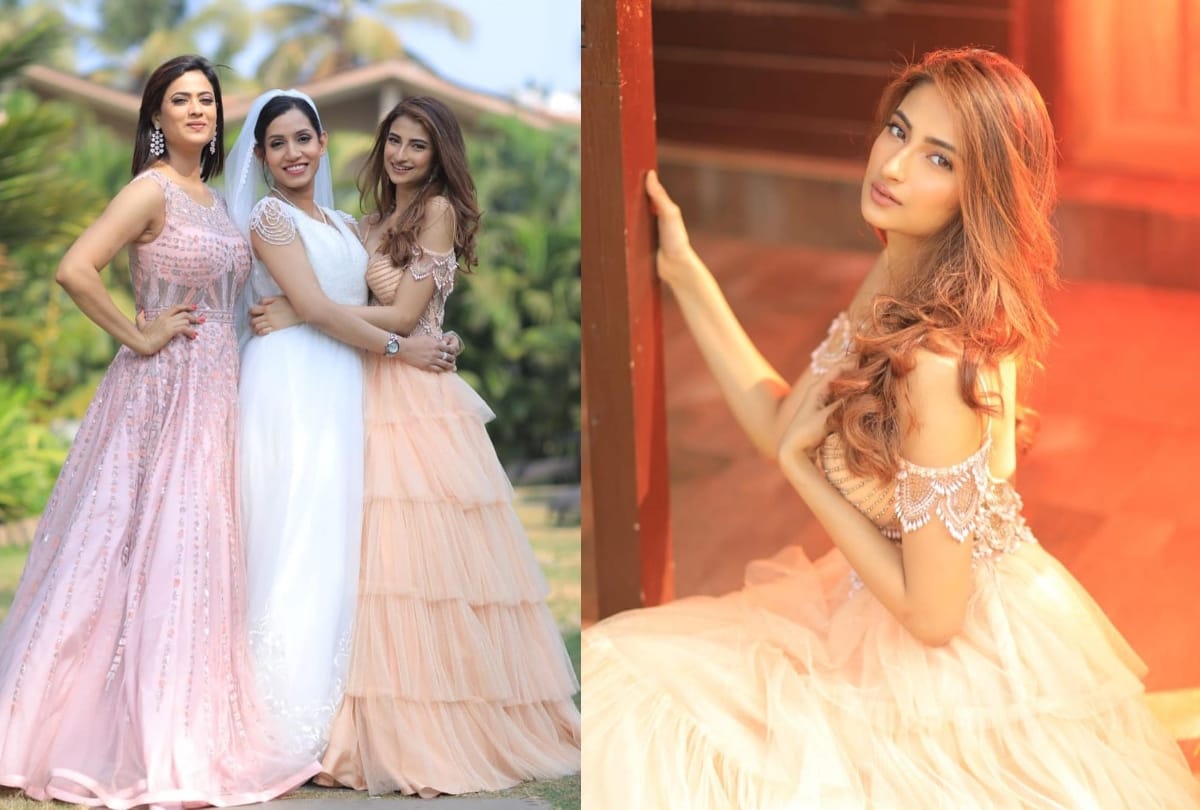 shweta tiwari daughter palak tiwari look glamorous in ice blue outfit