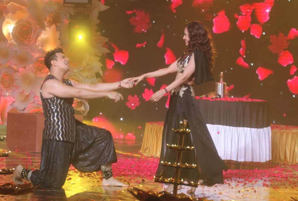 prince narula proposes yuvika chaudhary on salaam e ishq stage know what she said